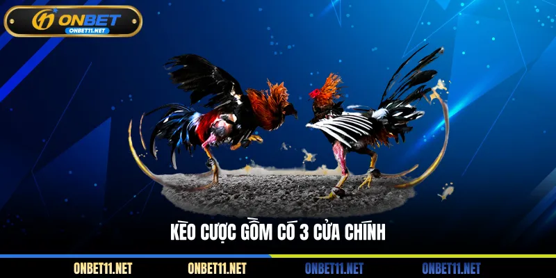Đá Gà Cựa Dao Philippines - Cẩm Nang Toàn Tập Cho Tân Thủ Kèo cược gồm có 3 cửa chính